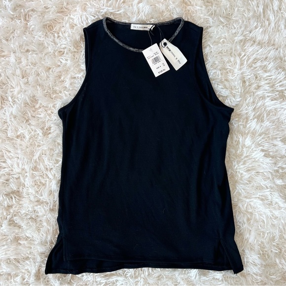 NWT Rag & Bone Jeans - Black Oasis Tank - S - Picture 4 of 4